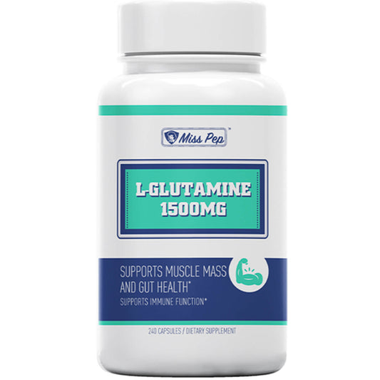 Misspep L-Glutamine 1500mg Veg Capsules