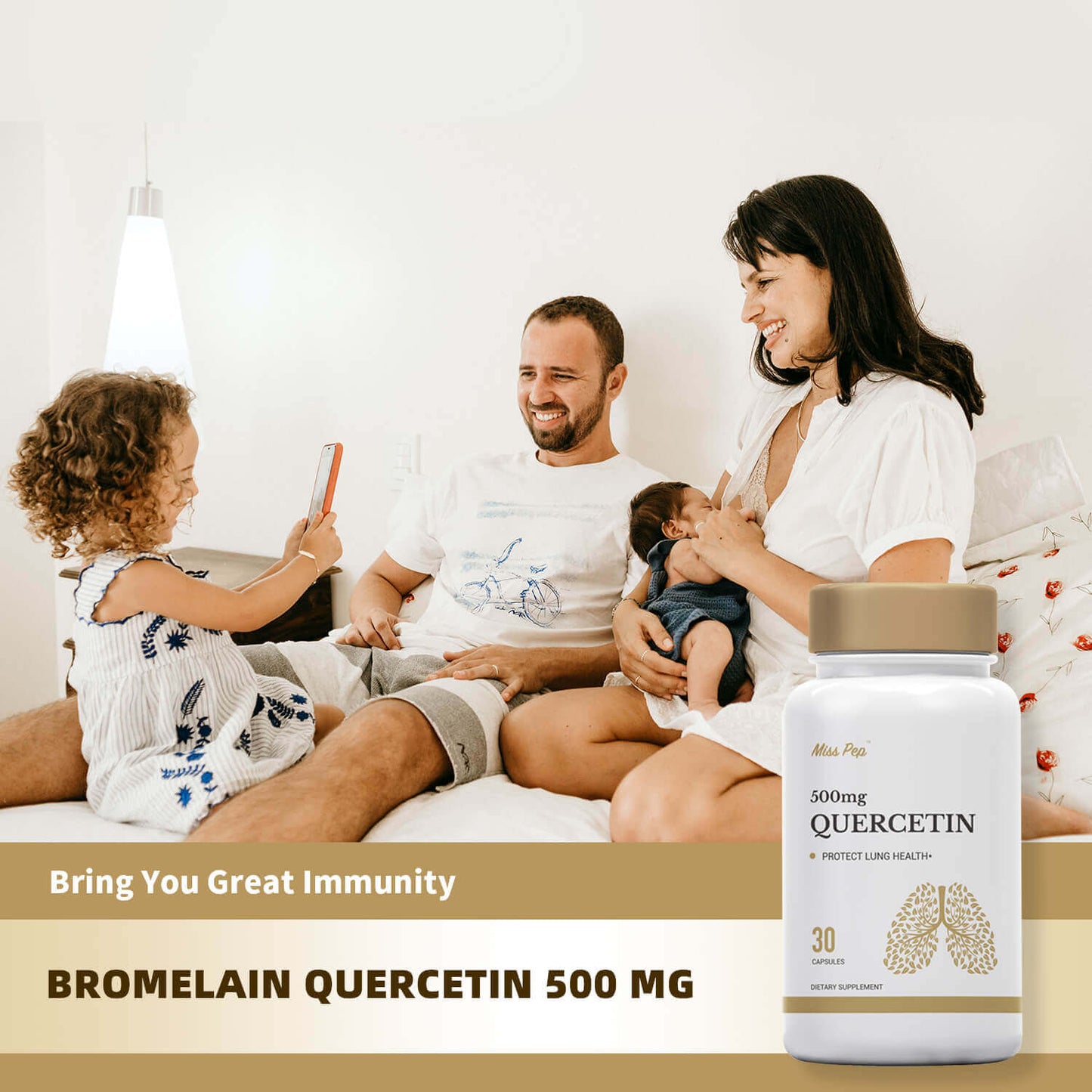 Misspep Quercetin with Bromelain Supplement for Immune Support