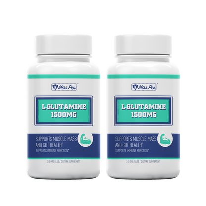 Misspep L-Glutamine 1500mg Veg Capsules