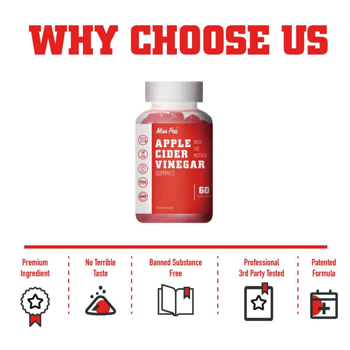 Misspep Apple Cider Vinegar Gummies