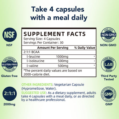 Vicwell Muscle Recovery BCAA